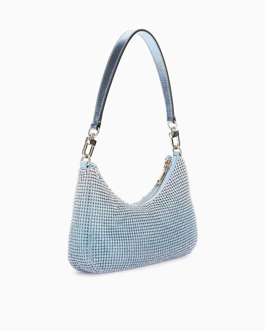 Guess Zalina Taşlı Omuz Çantası Powder Blue