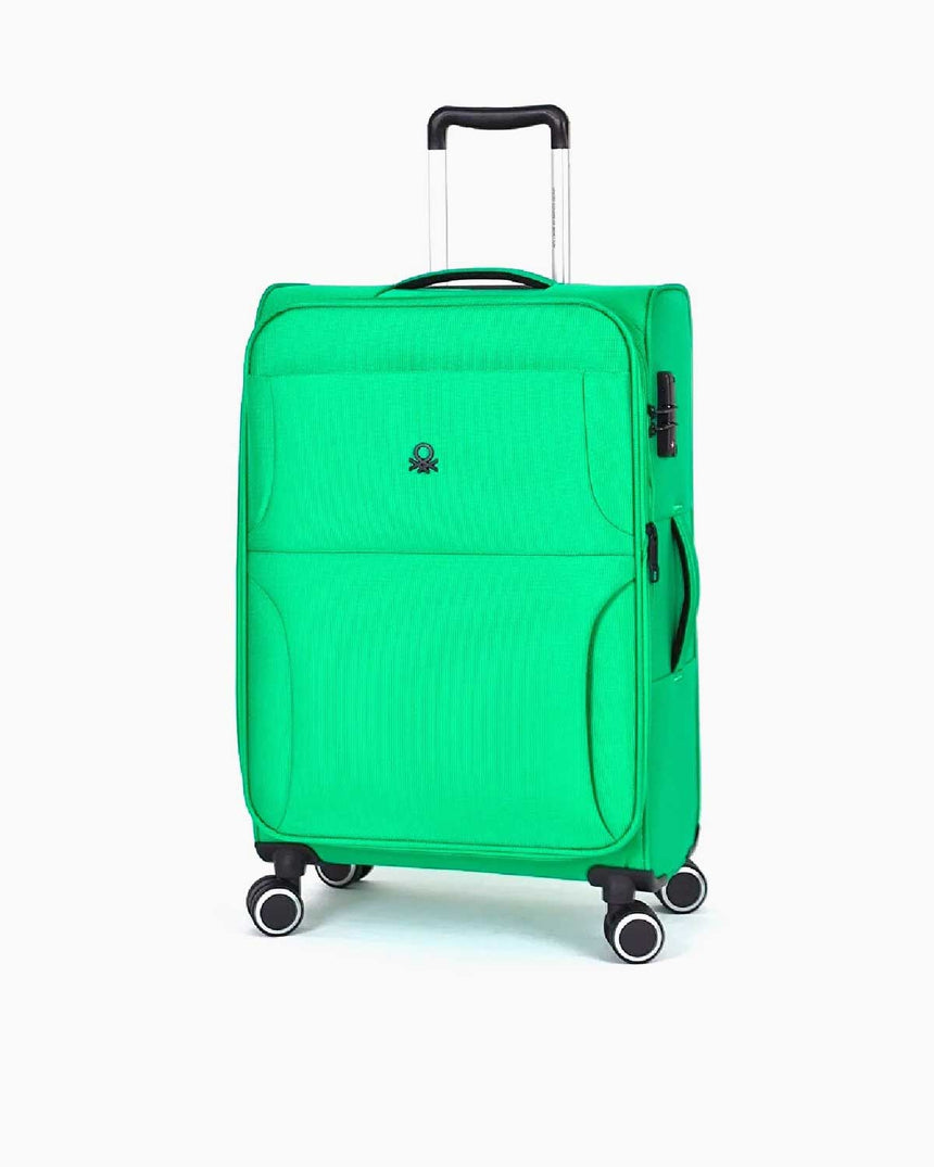 Benetton Logo Detaylı Orta Boy Kumaş Valiz