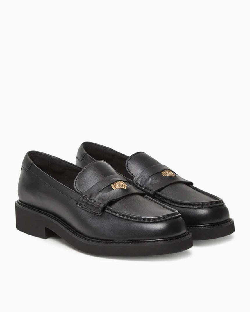 Tommy Hilfiger Morgana Kalın Topuklu Kadın Loafer Black