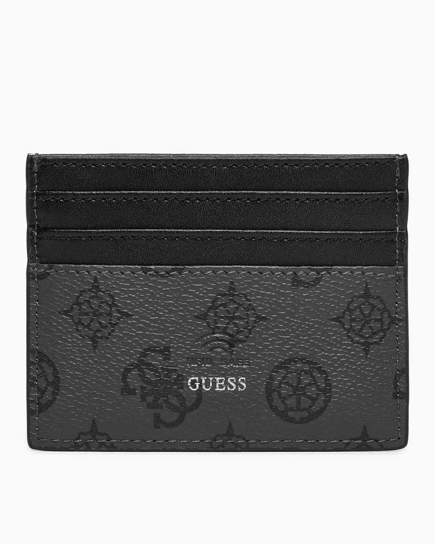 Guess Torino Card Case Kartlık Coal Black