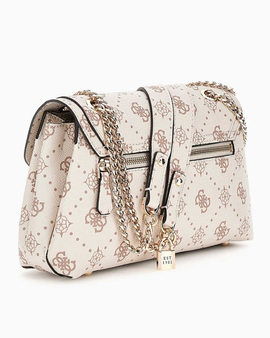 Guess Silia Kadın Omuz Çantası Vanilla Logo
