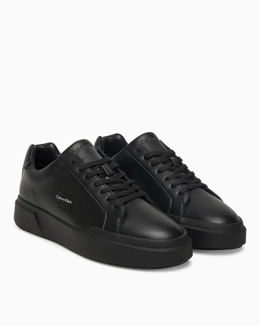 Calvin Klein Avenue Kısa Kalın Taban Erkek Sneaker Triple Black