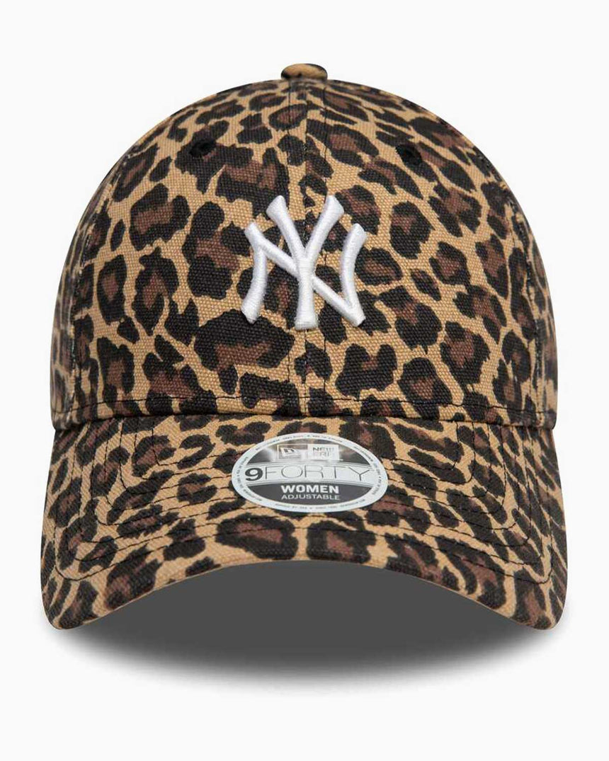 New Era 940 Leopard 9Forty NY Kadın Şapka Siyah