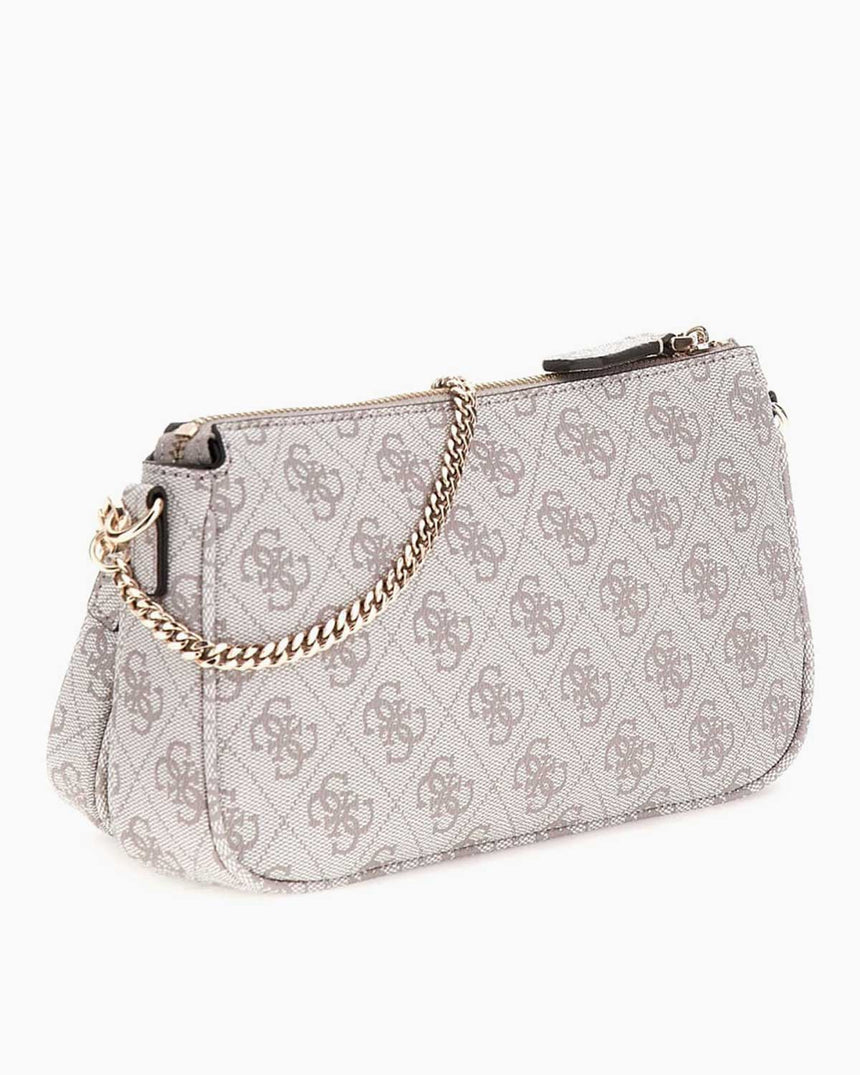 Guess Anadela Noelle II Çift Pouch Kadın Çapraz Askılı Çanta Dark Oak