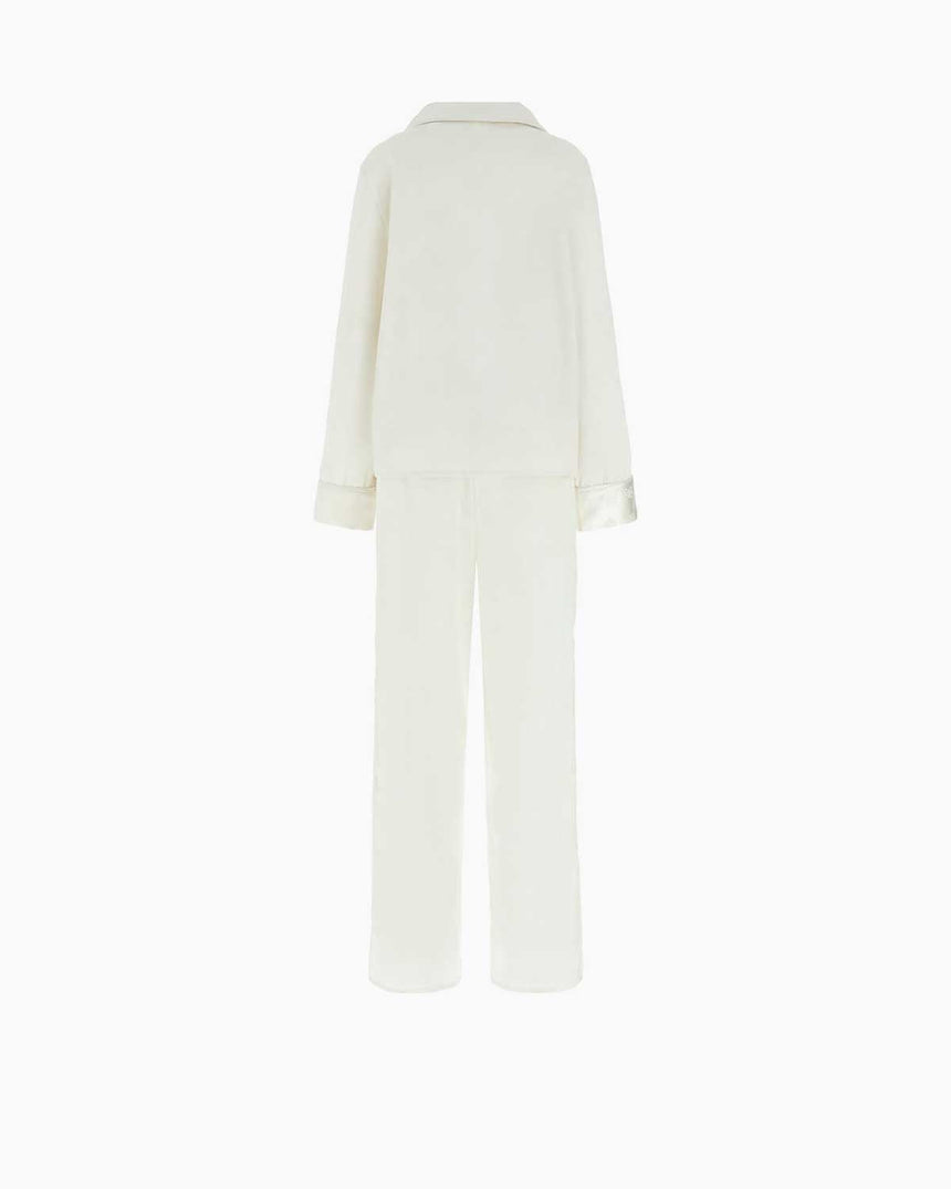 Guess Sylvie Kadın Pijama Seti Peony Cream Jacquard