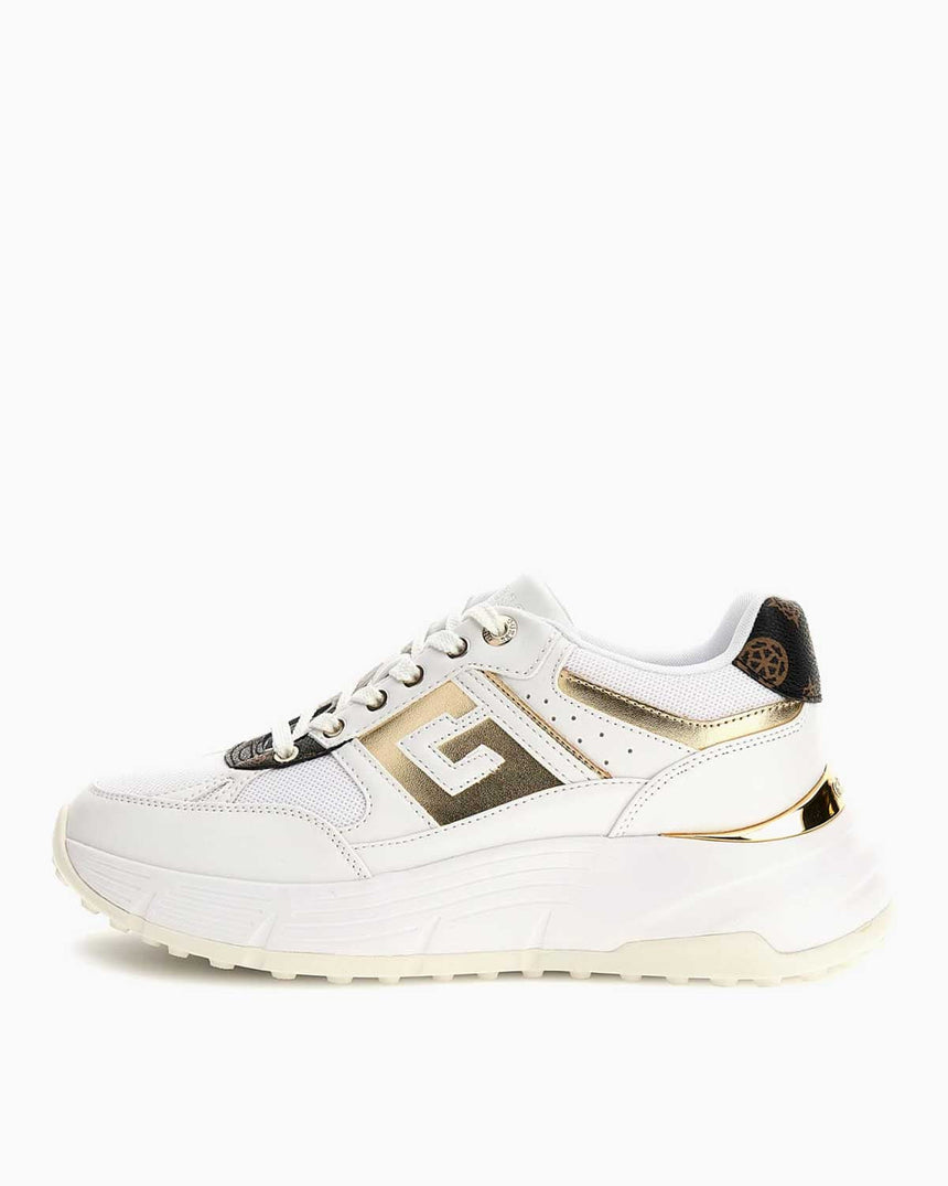 Guess Fonzi Kadın Sneaker White Brown