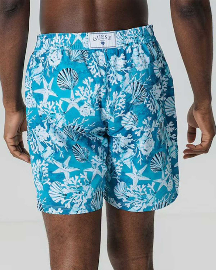 Guess Swimtrunk Medium Board Şort Azure Seafloor