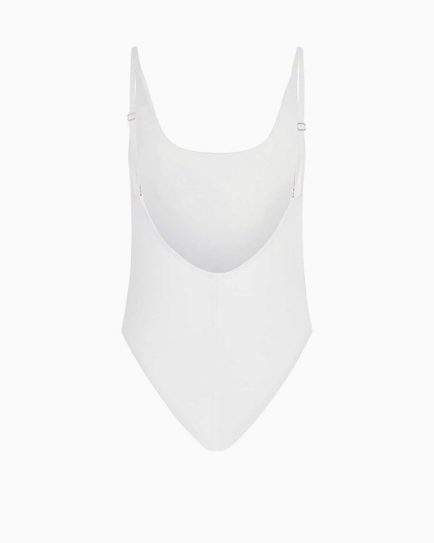 Guess One Piece Rhinestone Mayo Pure White