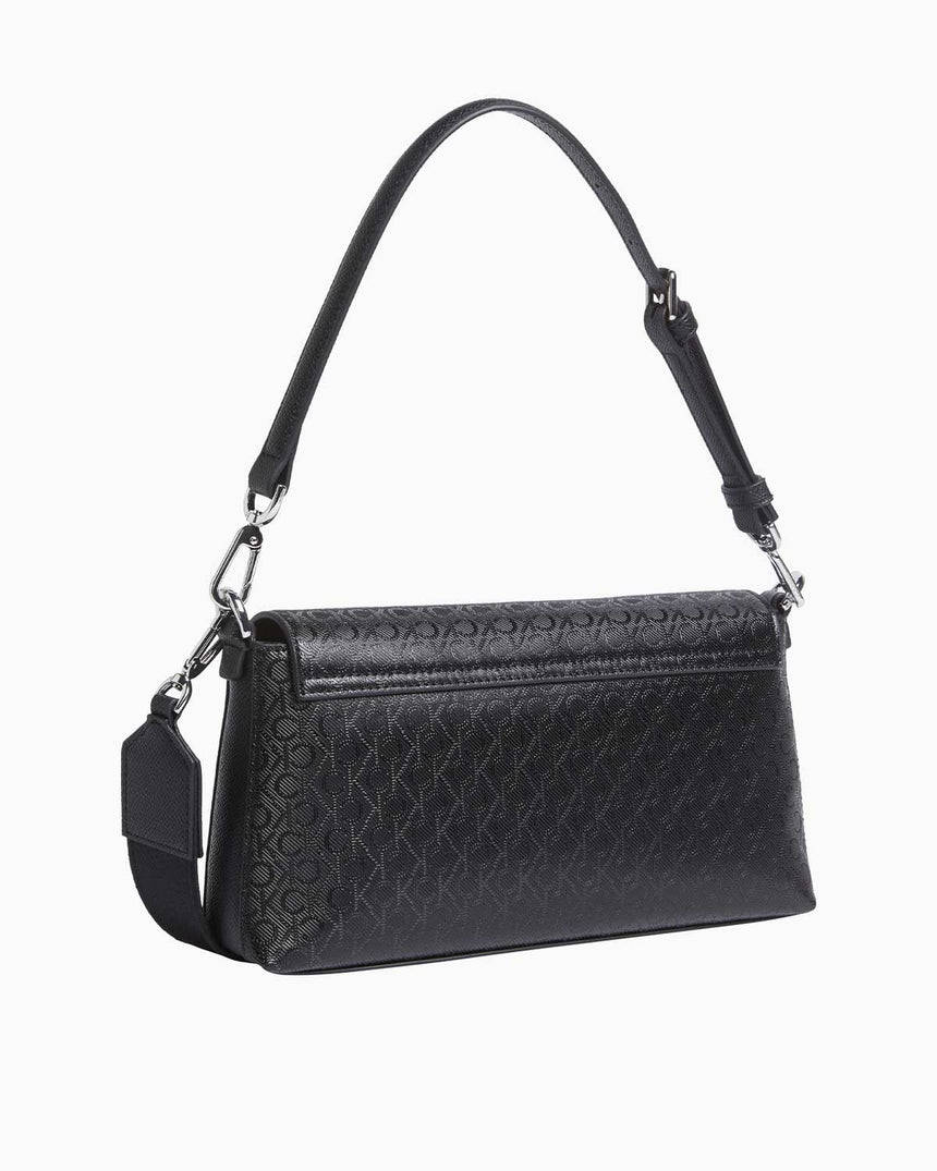 Calvin Klein Must Convertible Shoulder Bag Mono Omuz Çantası Classic Mono Black