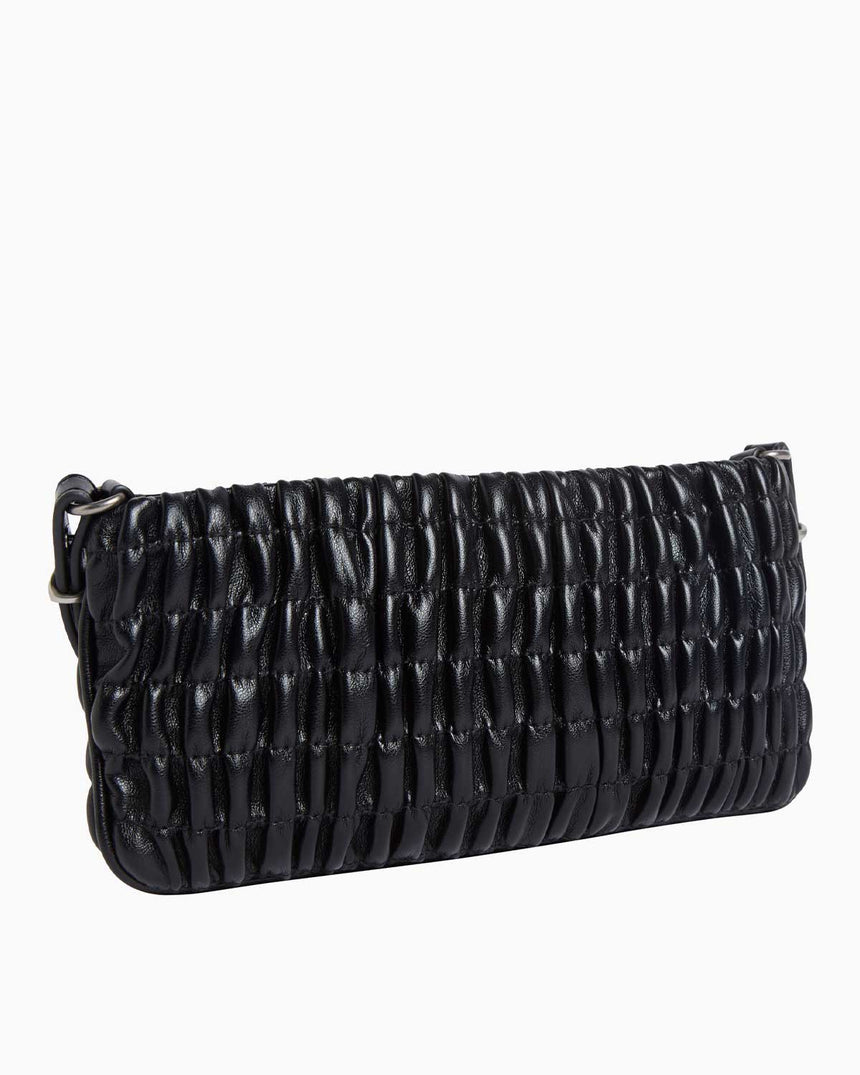 Calvin Klein Rouched Zip Top Omuz Çantası Na Black