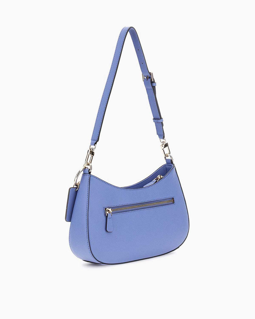Guess Noelle Top Zip Shoulder Çapraz Askılı Kadın Çantası Stormy Blue