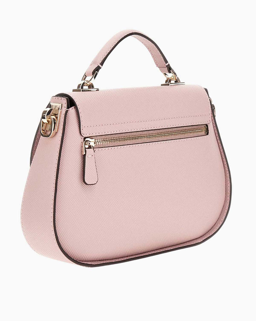 Guess Eco Jazlynn Handle Flap Kapaklı El Çantası Rose