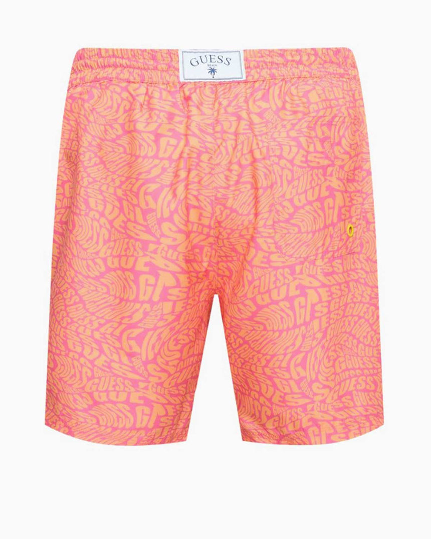Guess Swimtrunk Medium Bottom Deniz Şortu Fucshia Disto