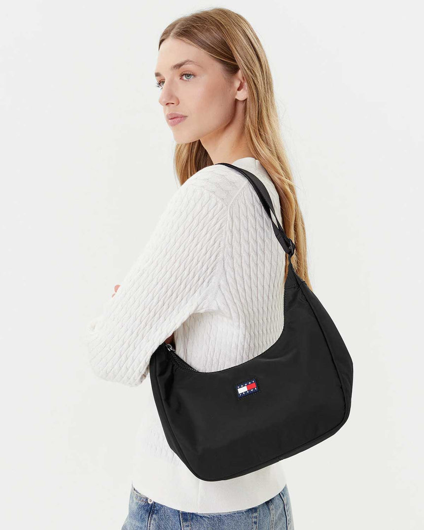 Tommy Hilfiger X-Body Şehirli Kadıın Omuz Çantası Black