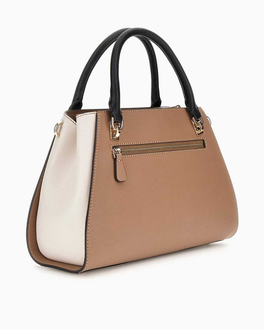 Guess Bramina Noelle II Luxury Kadın El Çantası Tan Multi