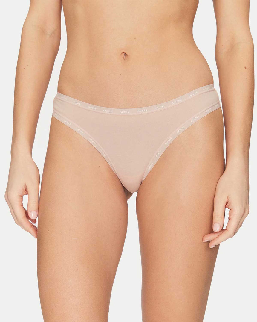 Guess 3Pack Basic Logolu Külot Blush Cotton