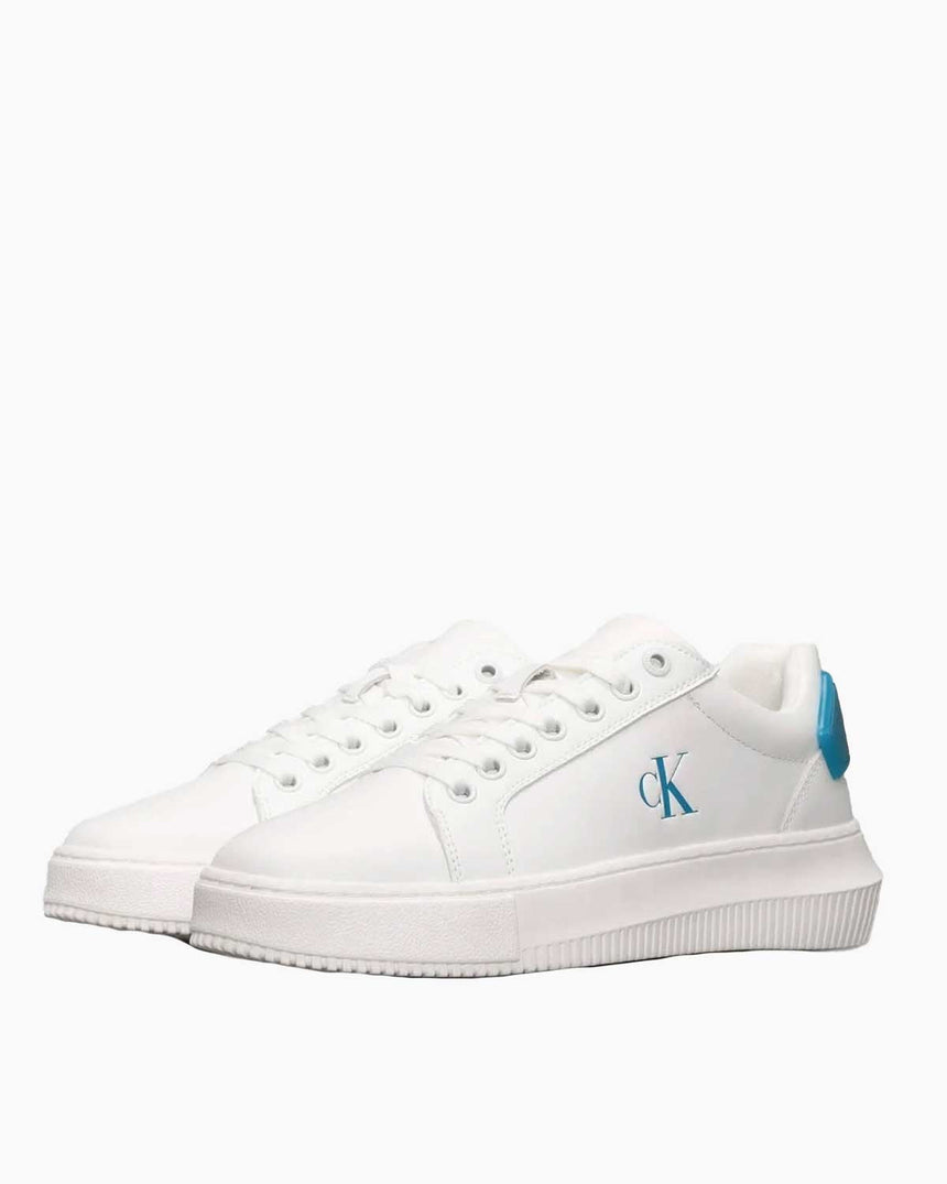 Calvin Klein Malmo Kısa Kalın Taban Kadın Sneaker Bright White/Blue Danube