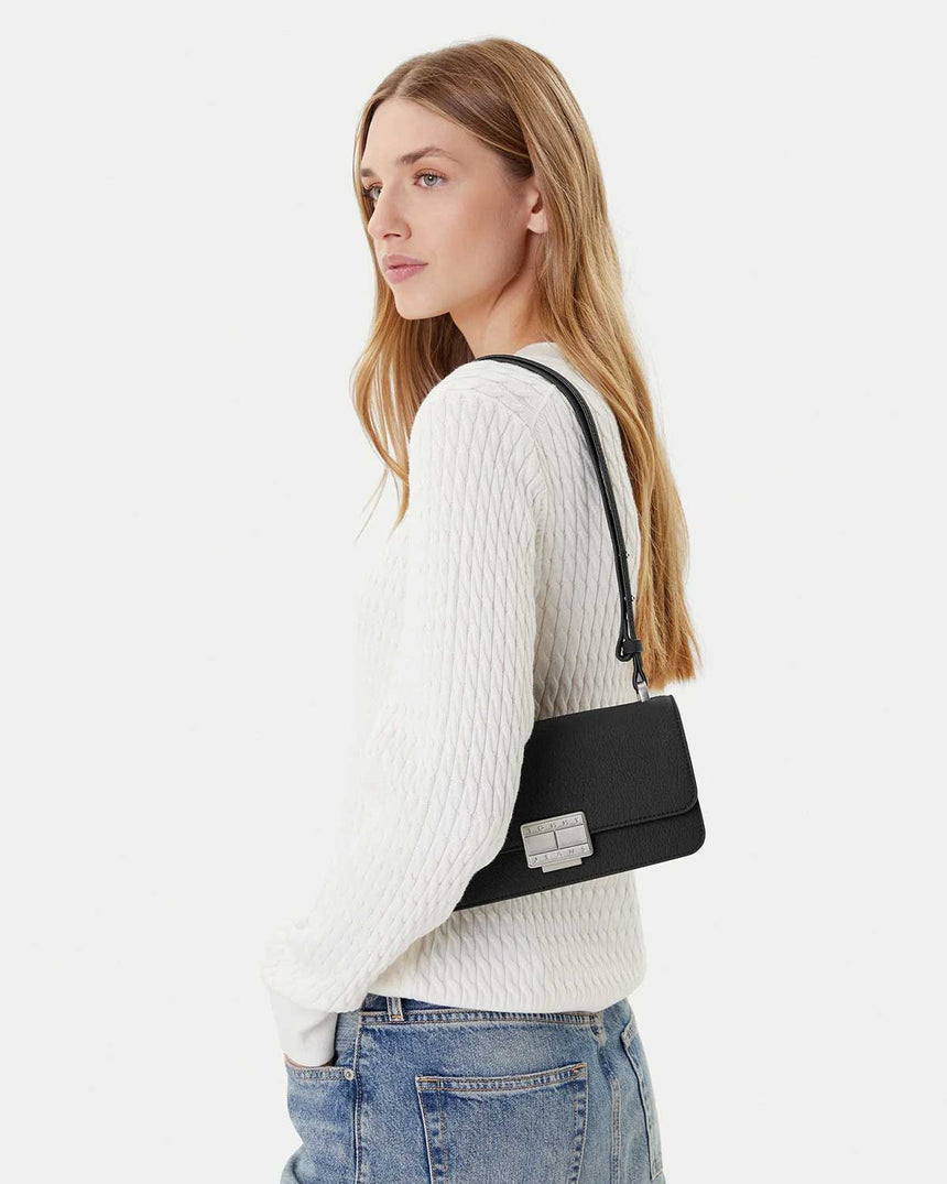Tommy Hilfiger Parçalanmış Desenli Kadın Çapraz Askılı Çanta Black