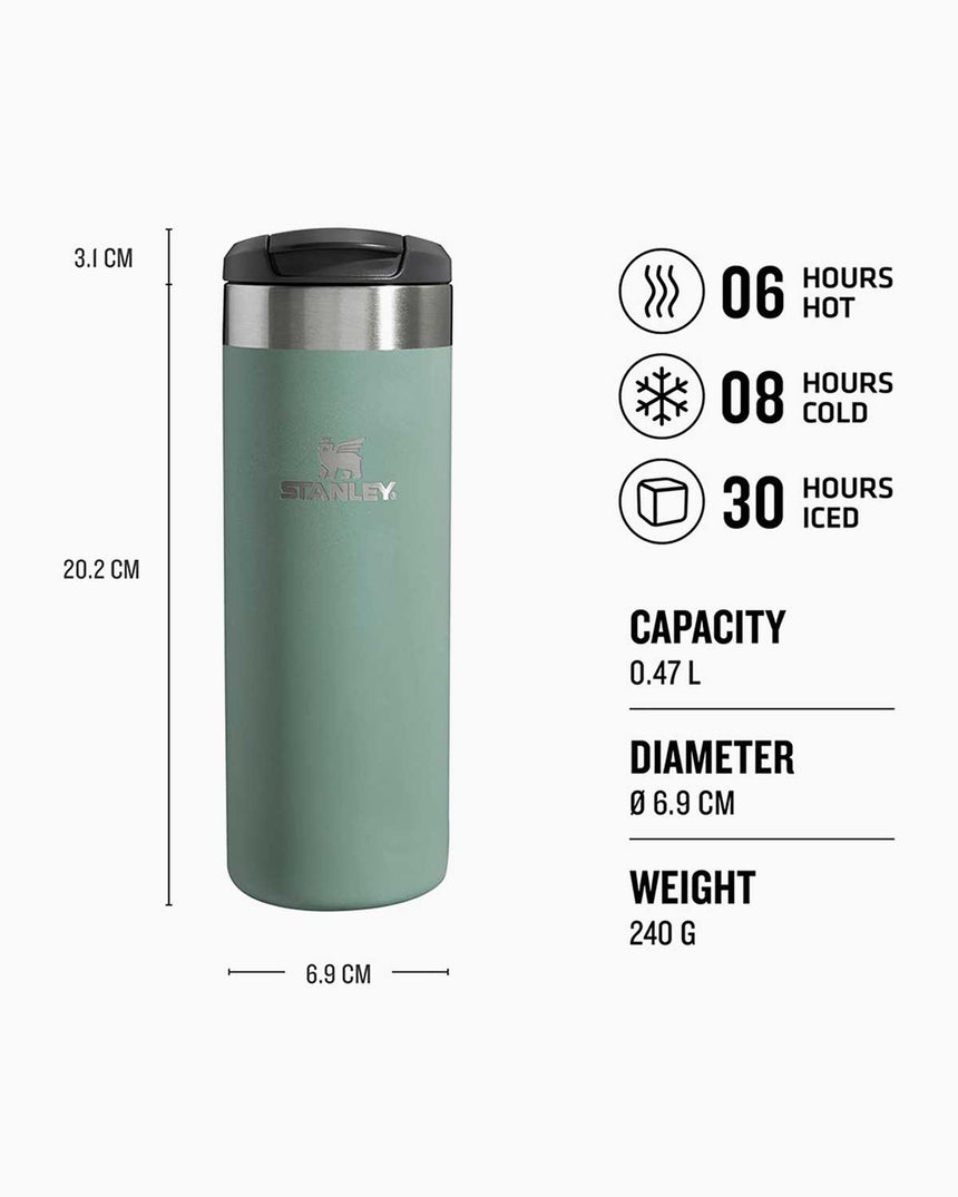 Stanley The Aerolight Transit Mug 0.47L 16oz Termos Shale Metallic