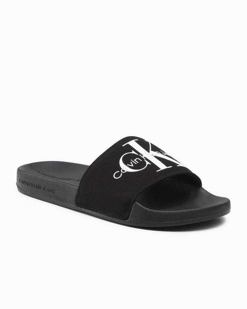 Calvin Klein Slide Monogram Flip Flops Logolu Terlik Black