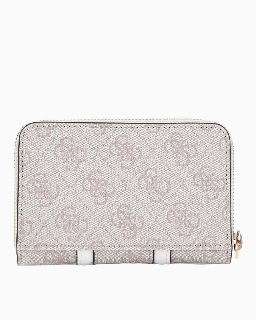 Guess Noreen Slg Medium Monogram Desenli Cüzdan Dove Logo