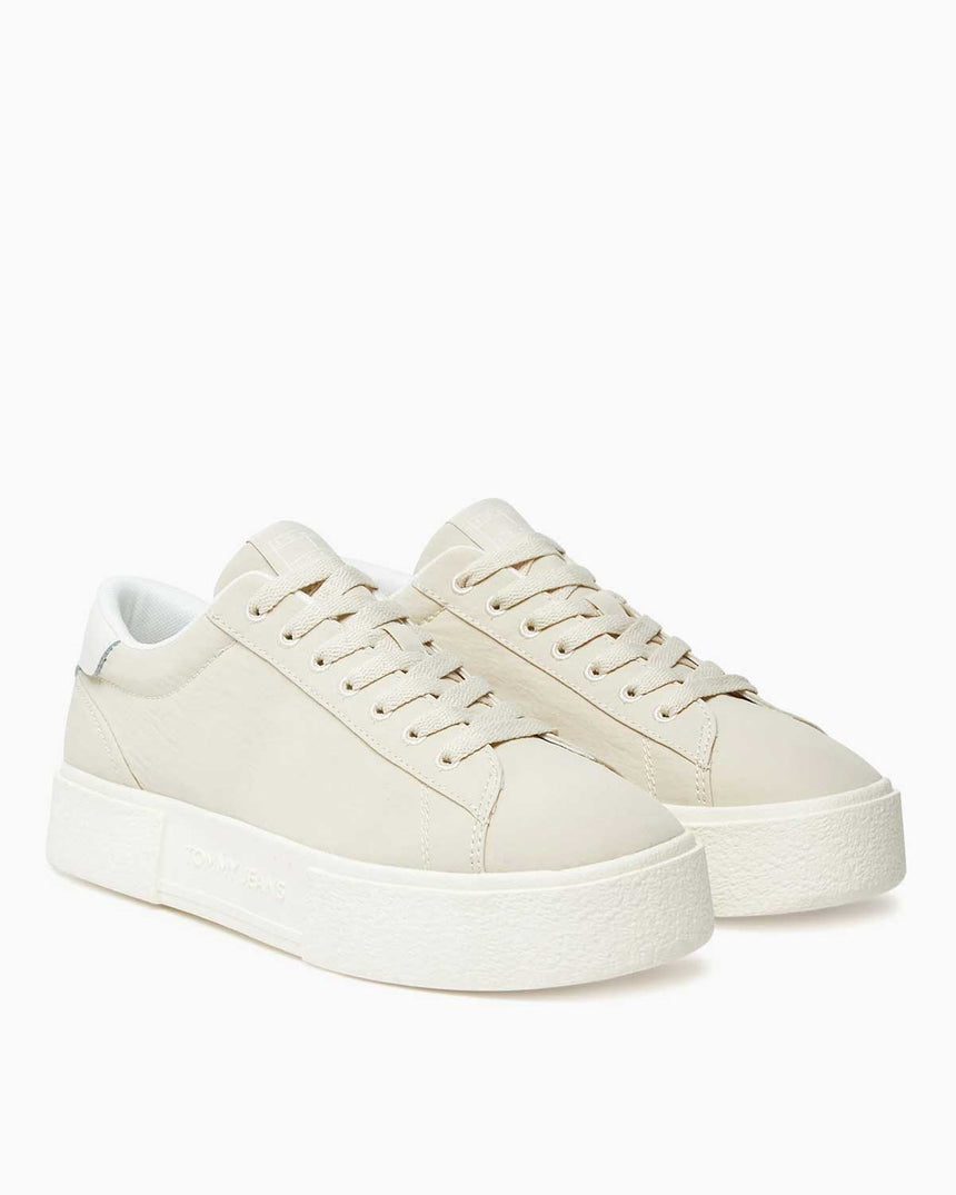 Tommy Hilfiger Lillia Flatform Tabanlı Kadın Sneaker Newsprint