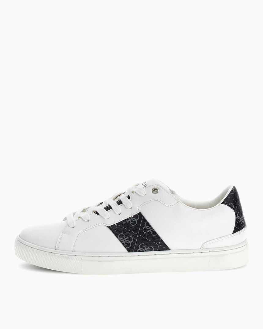 Guess Todi Monogram Detaylı Sneaker White Black