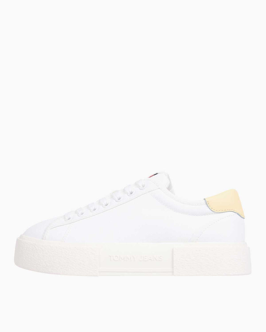 Tommy Hilfiger Flatform Canvas Sneaker Ecru