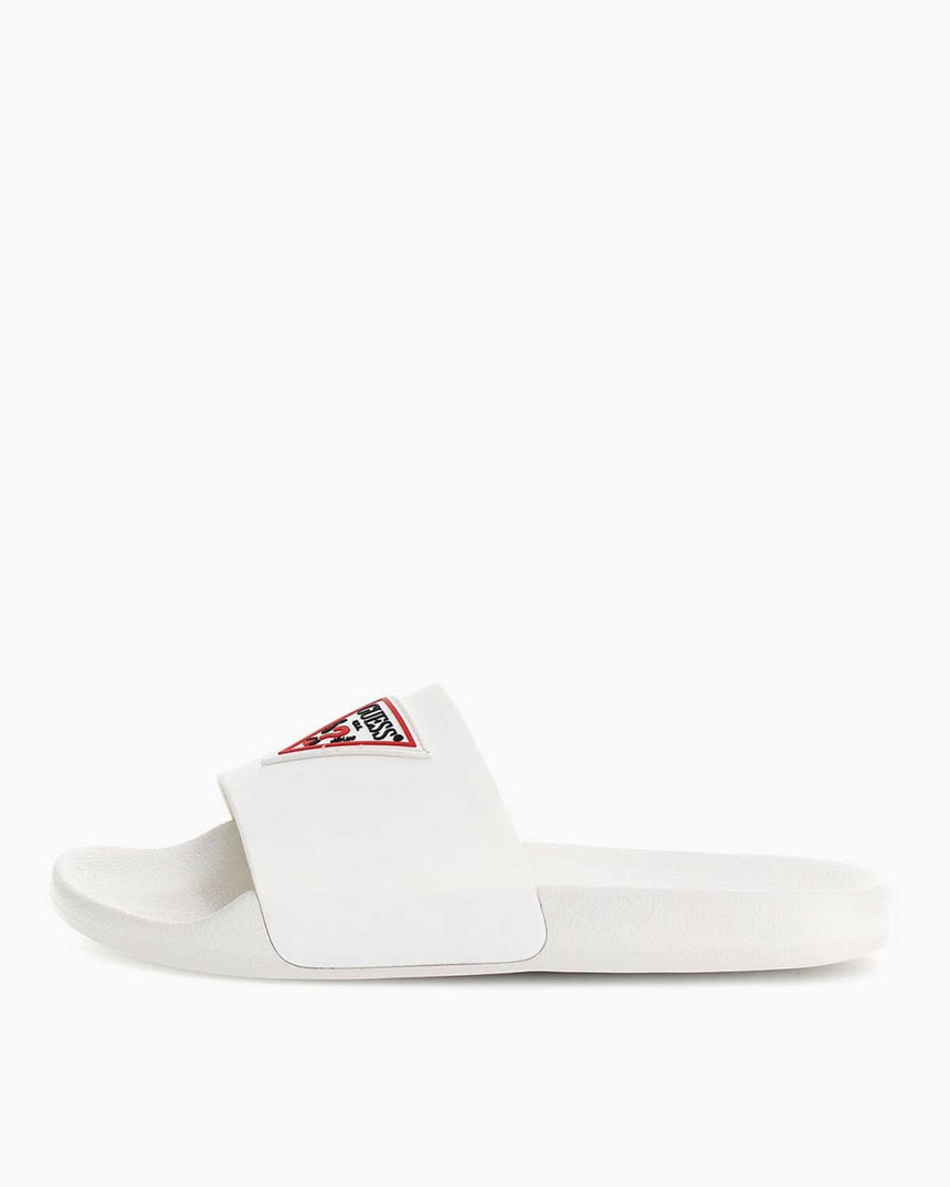 Guess Ön Logo Yazılı Terlik White