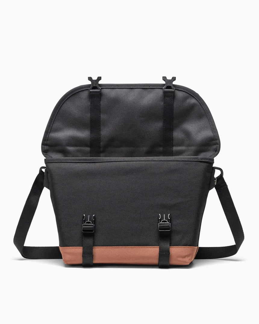 Herschel Cove Small Messenger Çapraz Askılı Çanta Black/Saddle Brown