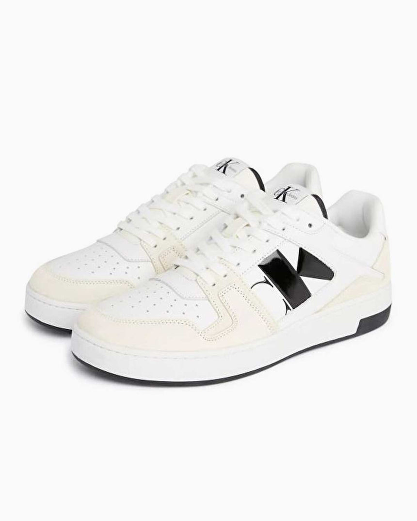 Calvin Klein Basket Cupsole Low Top Sneakers Bright White/Creamy White/Black