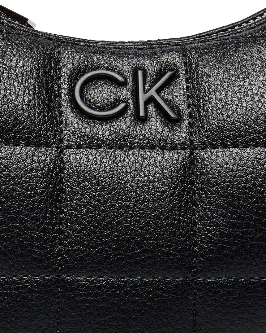 Calvin Klein Square Quilt Chain Zincir Detaylı Mini Omuz Çantası CK Black