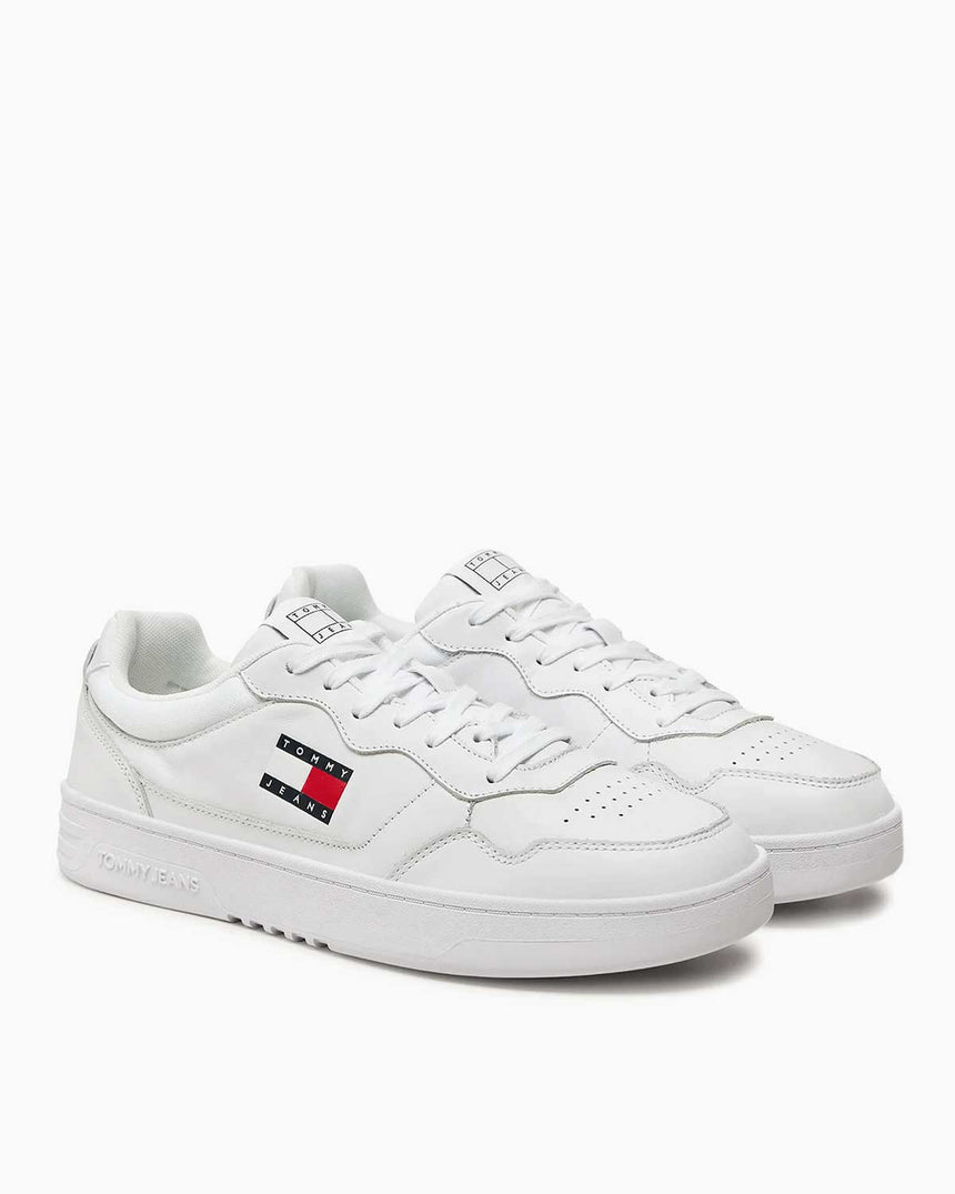 Tommy Jeans Cupsole Leather Essentials Sneaker White