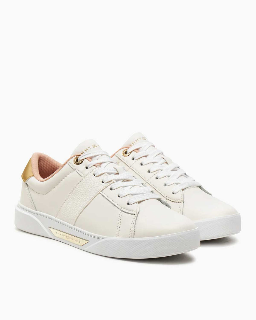 Tommy Hilfiger Chic Panel Court Sneaker Ancient White