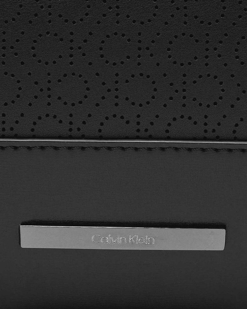 Calvin Klein Modern Bar Slim Laptop Bag Mono Black