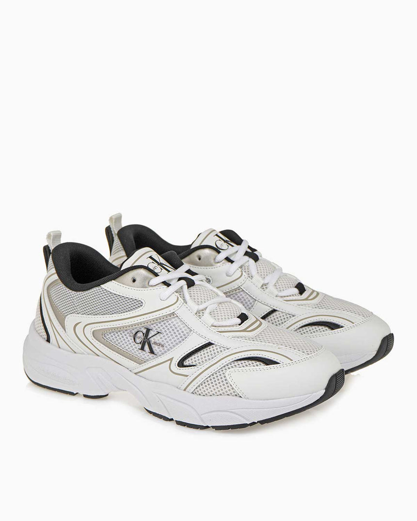 Calvin Klein Jeans Retro Tennis Mesh Sneaker Bright White/Black