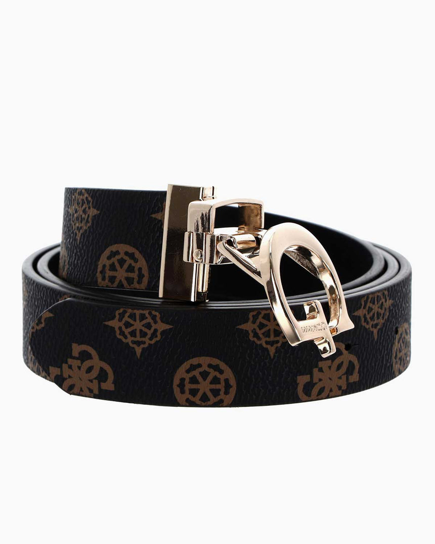 Guess Masie Belts Monogram Kemer Mocha Logo