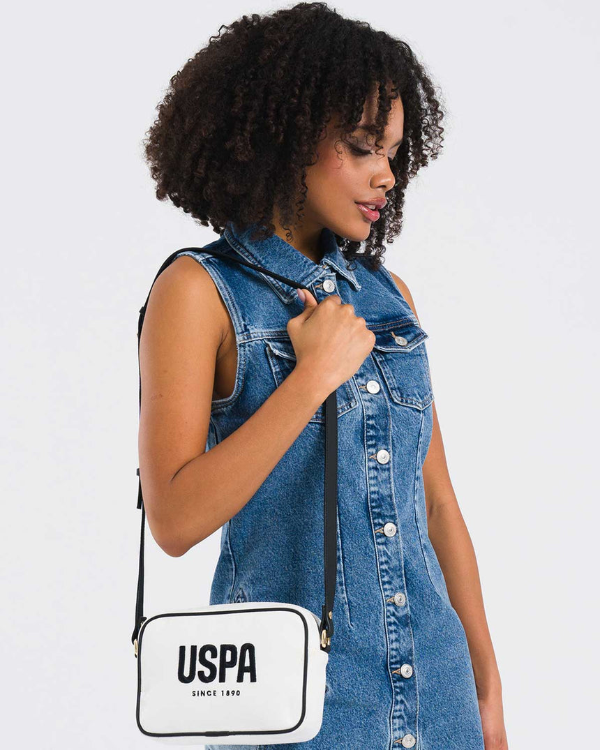 Us Polo Assn Çapraz Askılı Çanta Beyaz