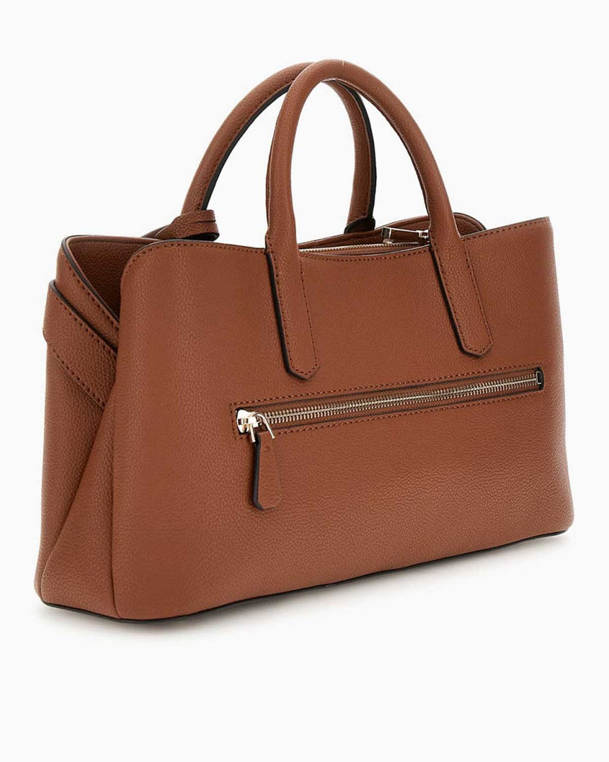 Guess Chardon Gregoria Satchel Kadın El Çantası Cognac