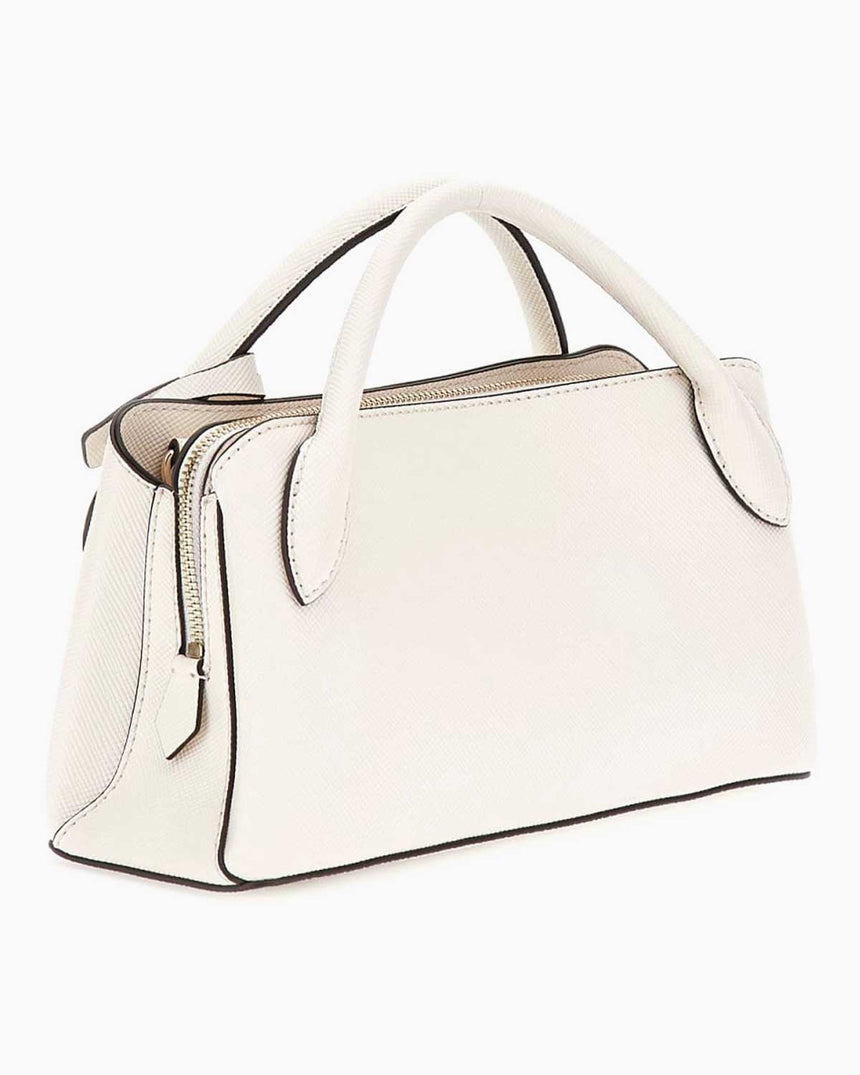 Guess Fedana Satchel Small El Çantası Off White