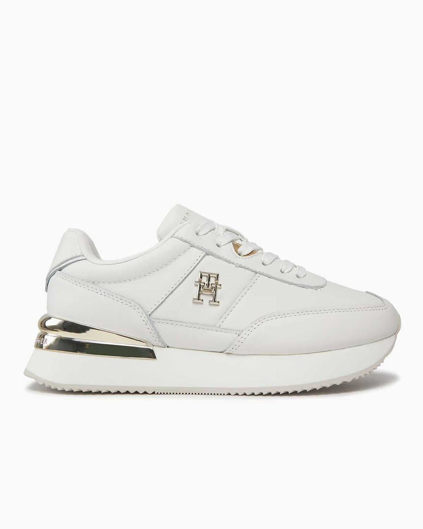 Tommy Hilfiger Elevated Feminine Runner Sneakers Ecru