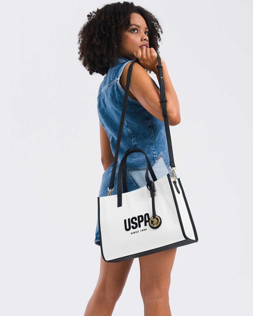Us Polo Assn Ladies Omuz Çantası Beyaz