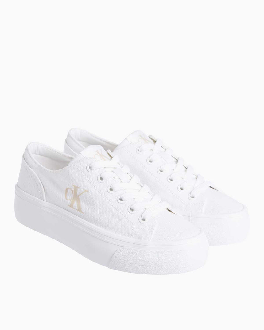 Calvin Klein Vulc Flatform Sneaker Triple Bright White