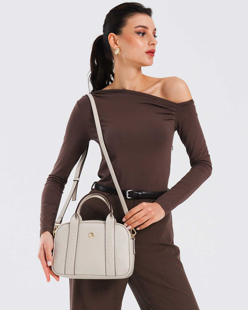 Nautica Ladies Logolu El Çantası Taş