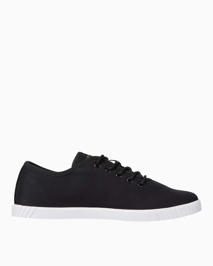 Tommy Hilfiger Canvas Lace Up Sneaker Black