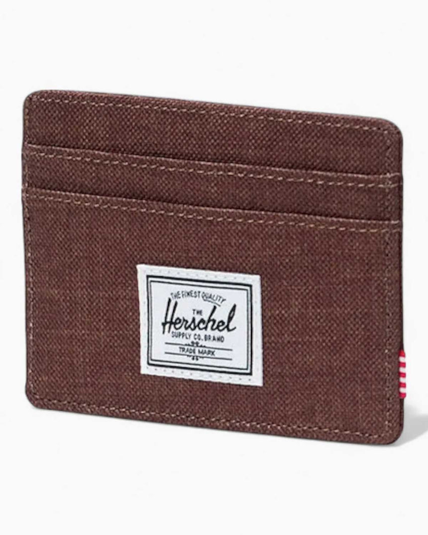 Herschel Charlie Cardholder Kartlık Potting Soil Crosshatch