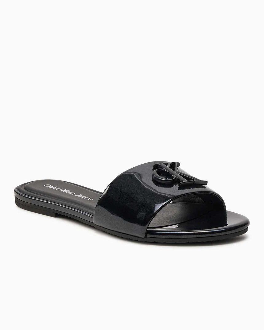 Calvin Klein Flat Logolu Sandalet Black