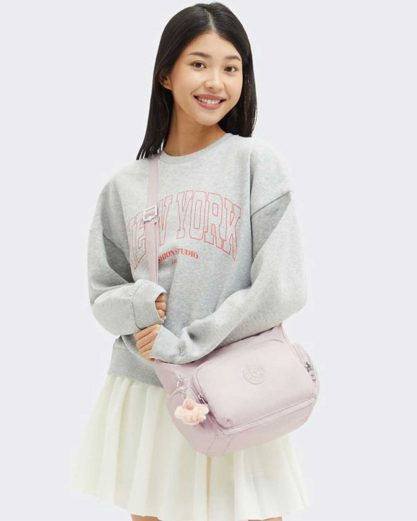 Kipling Gabbie S Basic Plus Omuz Çantası Pink Shine