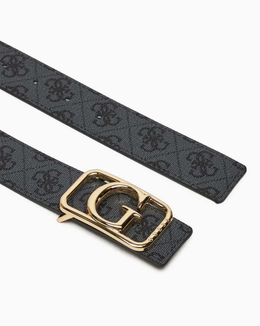 Guess Reversible Tokalı Kemer Coal Logo Multi