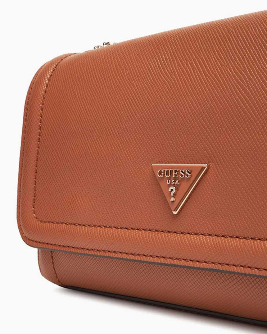 Guess Bramina Kapaklı Kadın Omuz Çantası Light Cognac